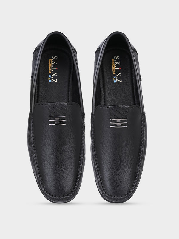 Executive Wide-Fit "Skinz" Loafer - Black
