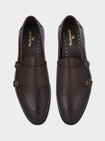 Blanco Brown Antique Argentinian Leather Double Monk Strap