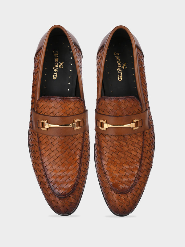 The Huarache Crust Leather Bit Loafer - Tan Edition