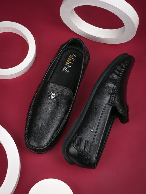 Executive Wide-Fit "Skinz" Loafer - Black