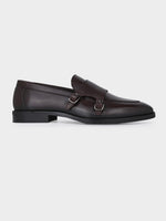Blanco Brown Antique Argentinian Leather Double Monk Strap