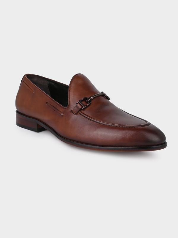 Blanco Dark Tan Trendy Penny Moccasins