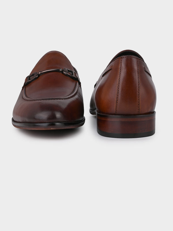 Blanco Dark Tan Trendy Penny Moccasins