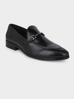 The Blanco Onyx Black Trendy Penny Moccasins | Executive Black