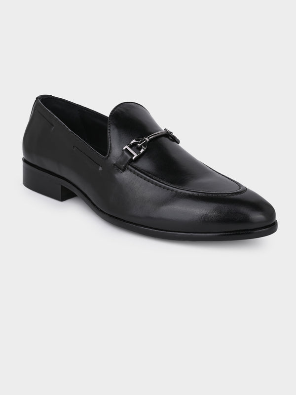 The Blanco Onyx Black Trendy Penny Moccasins | Executive Black