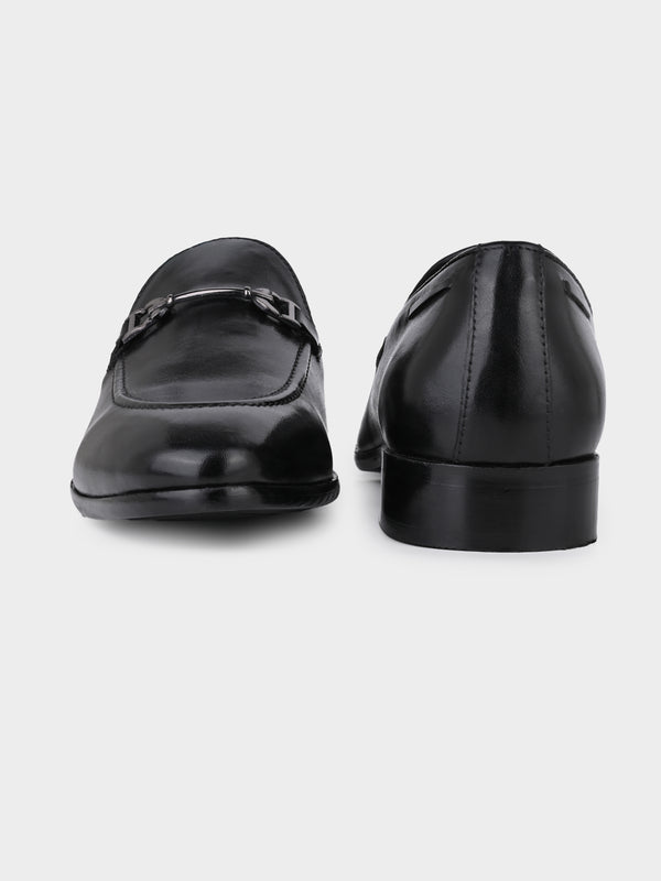 The Blanco Onyx Black Trendy Penny Moccasins | Executive Black