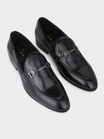 The Blanco Onyx Black Trendy Penny Moccasins | Executive Black