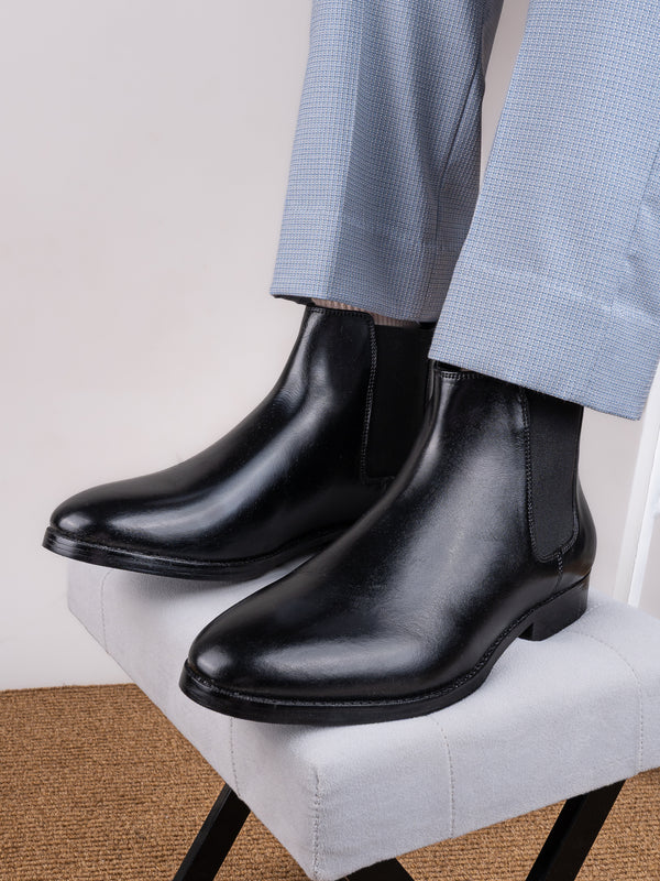 Blanco Black Chelsea Handmade Boots