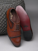 Italian Leather Embossed Brogue
