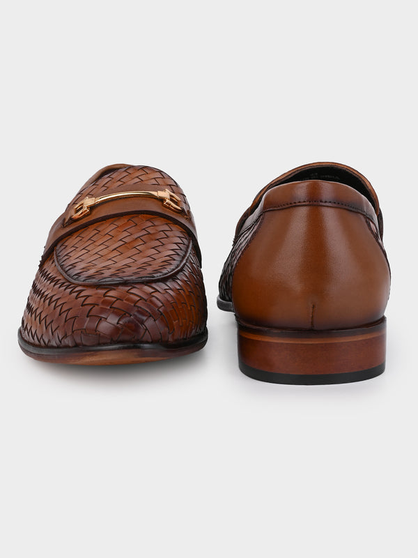 The Huarache Crust Leather Bit Loafer - Tan Edition