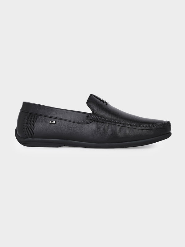 Executive Wide-Fit "Skinz" Loafer - Black