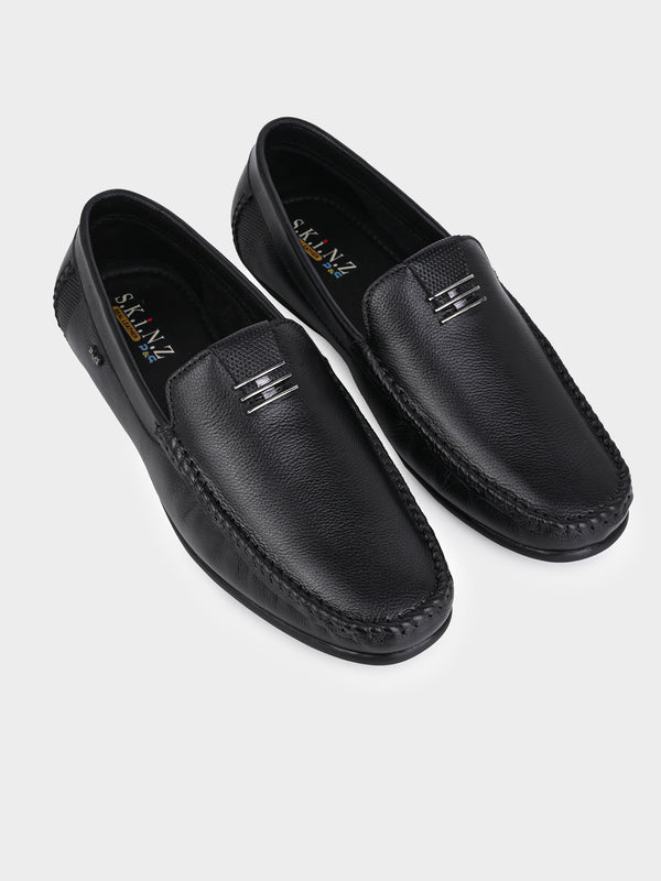 Executive Wide-Fit "Skinz" Loafer - Black