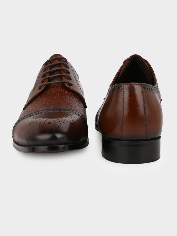 Italian Leather Embossed Brogue