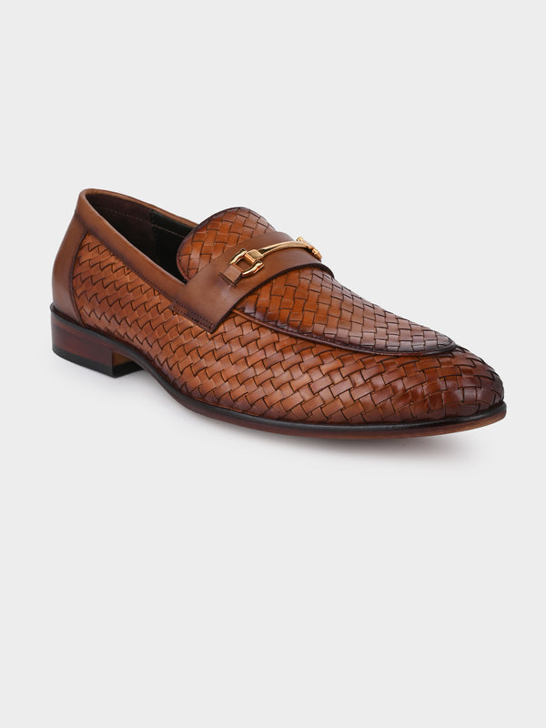 The Huarache Crust Leather Bit Loafer - Tan Edition