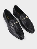 Hand-Woven Crust Leather Bit Loafer (Old Money Edition)