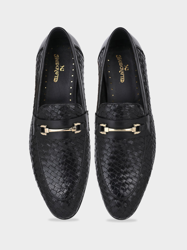 Hand-Woven Crust Leather Bit Loafer (Old Money Edition)